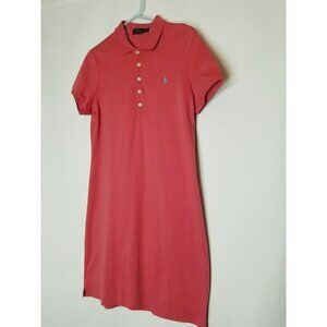 Polo by Ralph‎ Lauren Shirt Dress Pink size Lg blue pony